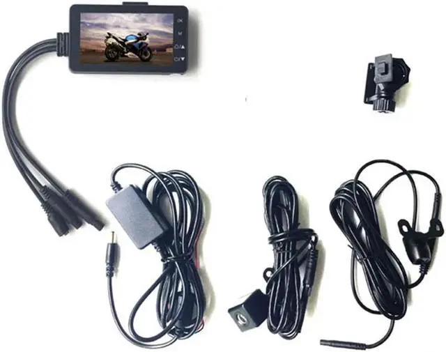 Alt view image 4 of 5 - K HD Motorcycle Dual Camera DVR Motor Dash Cam Waterproof Sport DVR Dual-track Front Rear Moto Driving Recorder Cycle Video