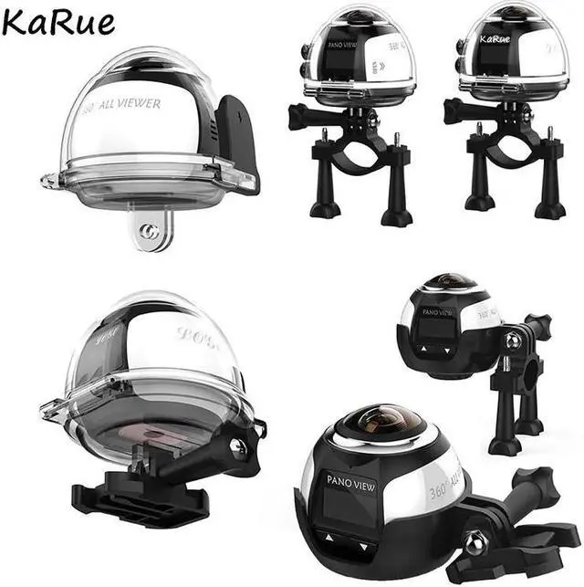 Alt view image 4 of 5 - 4K 360 Panoramic Camera Ultra HD Wifi 2448*2448 Action camera Waterproof Sport Driving VR Sport Camera