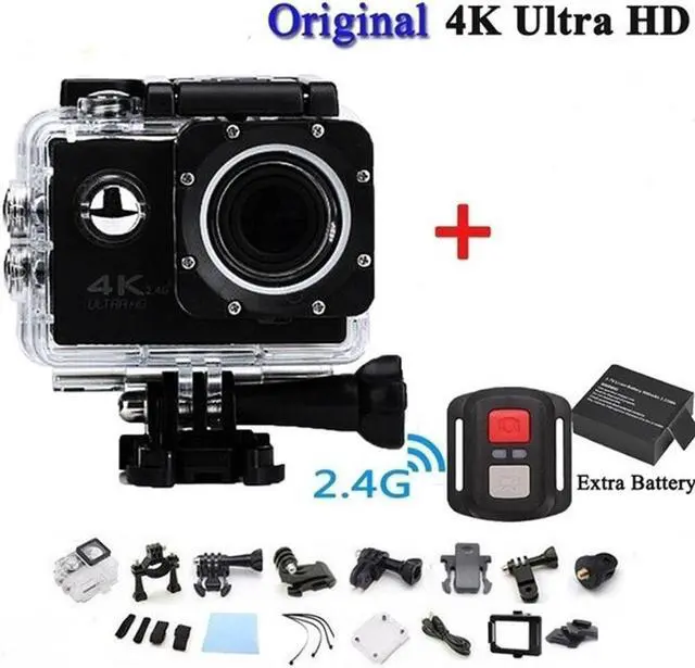 Main image of Cam Sport Action Con Telecomando Camera 4k Videocamera Wifi Ultra Hd 16mp DVR Sports Outdoor Diving Bicycle Camcorder