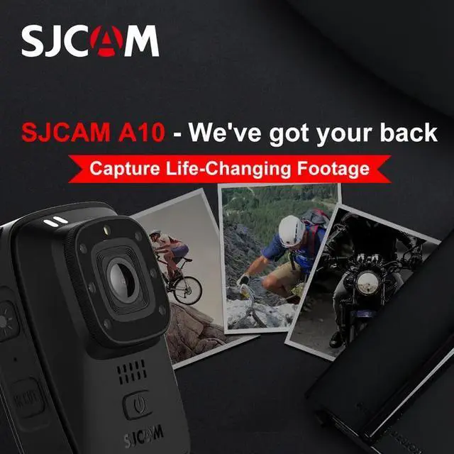 Alt view image 3 of 5 - A10 Portable Body Cam Wearable Infrared Security Camera IR-Cut Night Vision Laser Positioning Action Camera