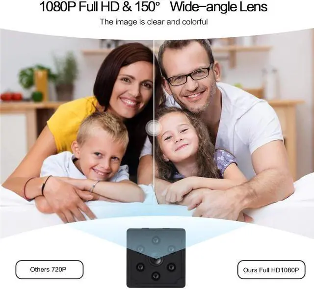 Alt view image 3 of 5 - HD 1080P Wifi Mini Camera IP secret cam Sport DVR DV small Home Safety Security Camcorder Night Vision Motion Detection Mic