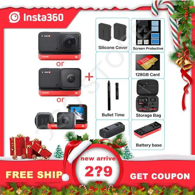Alt view image 6 of 7 - in stock 360 ONE R Action Camera 5.7K 4K Wide Angle Waterproof Sport Video Camera For iPhone and Android
