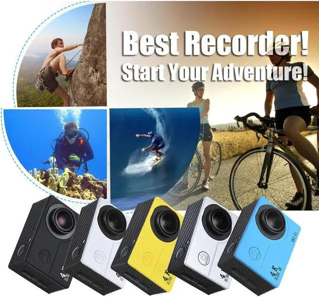 Alt view image 2 of 7 - H9R H9 Action Camera Ultra HD 4K 30fps WiFi 2.0-inch 170D Underwater Waterproof Helmet Video Recording Cameras Sport Cam