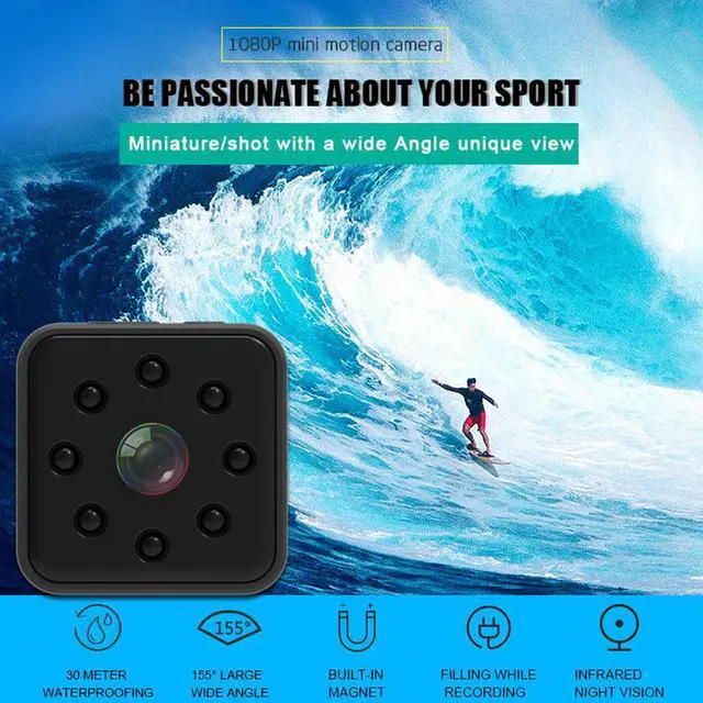Alt view image 3 of 7 - Mini Camera Smart Dv Camcorder 1080P Full HD Wireless Body portable Sport recorder Infrared Night Vision Bicycle Micro Cam