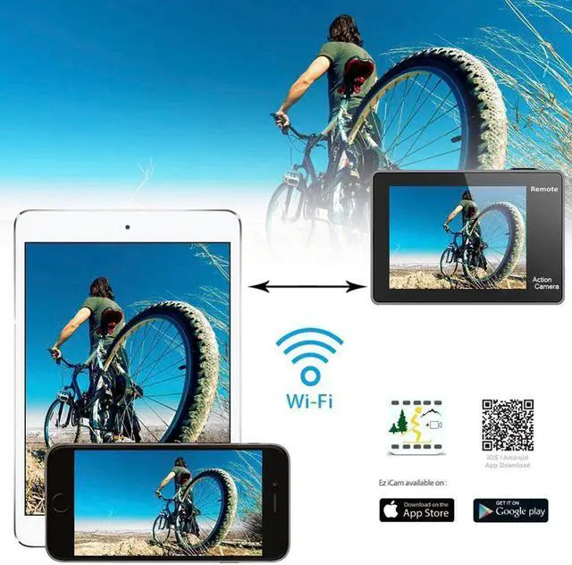 Alt view image 4 of 5 - V50 Pro Action Camera Ambarella A12 IMX258 Sensor real 4K 30FPS Motorcycle Camera WiFi Go Waterproof Mini Sports Camera