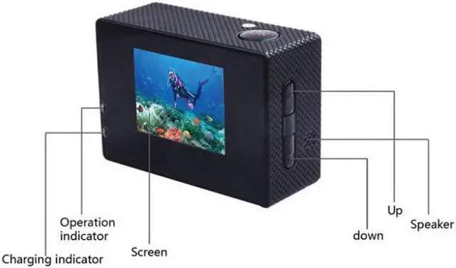 Alt view image 4 of 5 - Action Camera Outdoor 30M Waterproof 720P HD Mini Underwater Cameras Video Recording Helmet Extreme Professional Cam