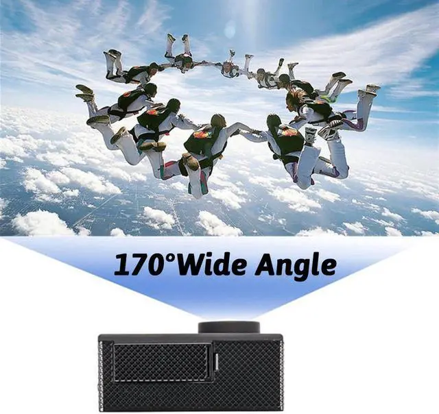 Alt view image 3 of 5 - HD 4K Touch Screen Action Camera HD 1080P/60fps 170 Degree Waterproof Helmet Go Sport Pro Hero 5 Cam Remote Control