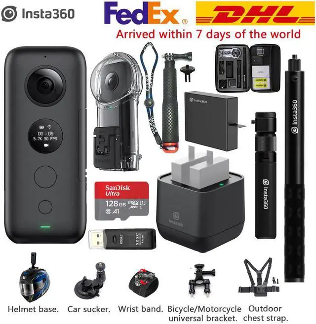 Main image of 360 ONE X 5.7K VR 360 Action Camera For iPhone & Android 360 Battery Charger Bullet Time Invisible Selfie Stick