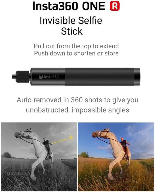 Alt view image 4 of 5 - 360 ONE R Action Camera 5.7K 360 4K wide angle video camera  360 one r invisible Selfie Stick Case bag Accessories