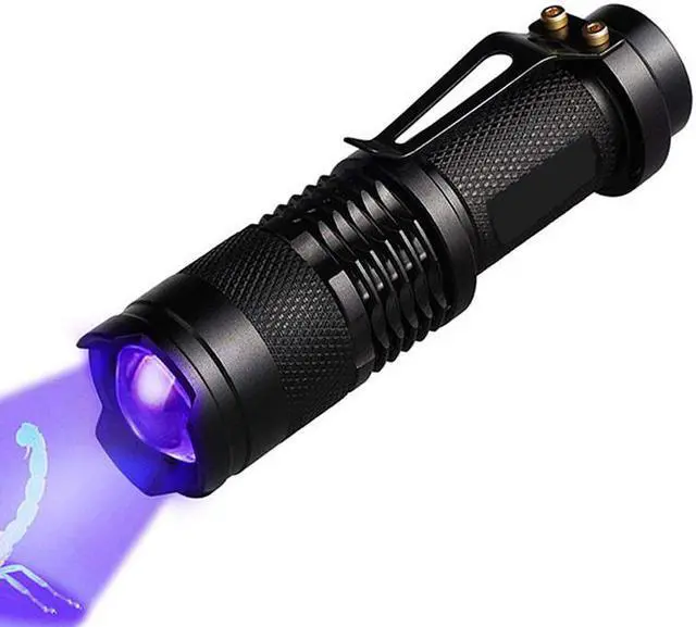 Main image of Led UV 395NM Flashlight Torch Light Ultra Violet Light Purple light UV Lamp AA Battery For Marker Checker Detection