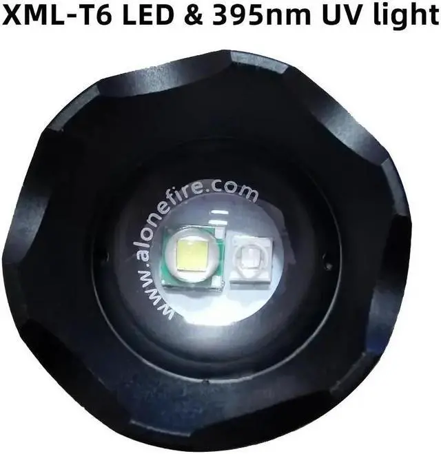 Alt view image 2 of 5 - E007-WU 8000lums 2 in 1 UV Flashlight LED Torch 395nm Ultraviolet Urine Detector for Carpet Pet Urine Catch Scorpions