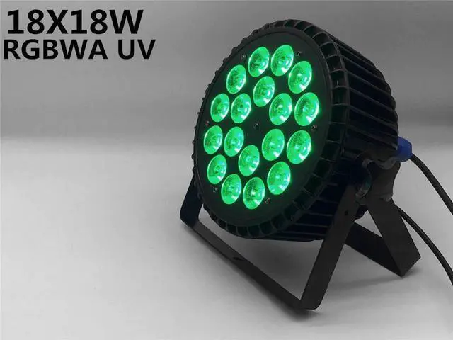Main image of 18x18W RGBWA UV 4in1 5in1 6in1 led par light wash par led LED Flat Par Can Lighting for Party KTV Disco DJ Lamp