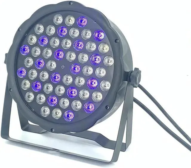 Alt view image 4 of 5 - par stage  lights 54x3W DJ Par  RGBW Wash Disco Light 54x4W RGB 3in1 uv light DMX Controller effect