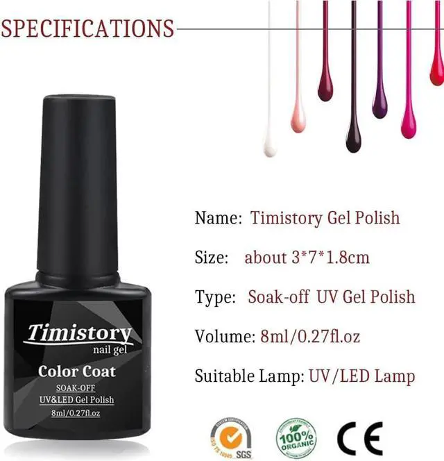 Alt view image 5 of 5 - 10&20 Color Gel Varnish Nail Set With 120W UV LED Nail Lamp And 35000 RPM & 20000 RPM Nail drill machine For nail art set