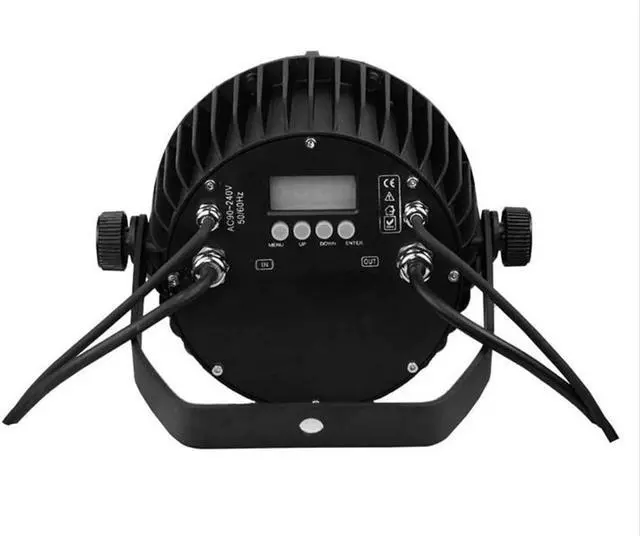 Alt view image 3 of 5 - Waterproof Led Par 9X12W RGBW 9x15W RGBWA 9x18W RGBWA UV 6in1 LED slim Par Can Stage Lighting DJ