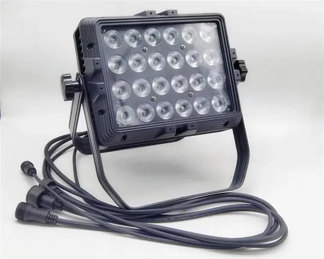 Alt view image 4 of 5 - disco decoration wall wash light 24x18 w rgbwa uv 6in1 stage washer light wateproorf rgbwa uv wall LED washer