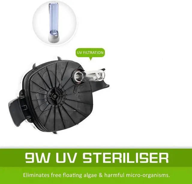 Alt view image 3 of 7 - JUP21 JUP22 JUP23 8W Aquarium UV Built-in Aquarium Filter Germicidal Lamp Chloralgal Germicidal Lamp