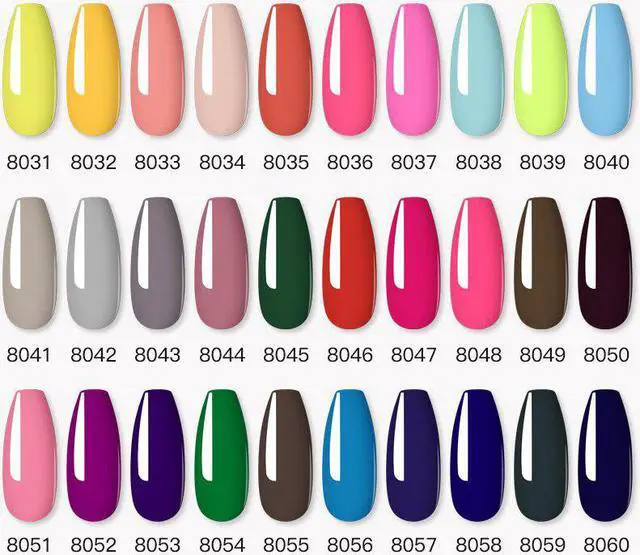 Alt view image 3 of 5 - Gel Nail Polish Varnishes Pure Color Semi Permanent Base top Need UV LED lamp Manicure Paint Hybrid nails gel polish