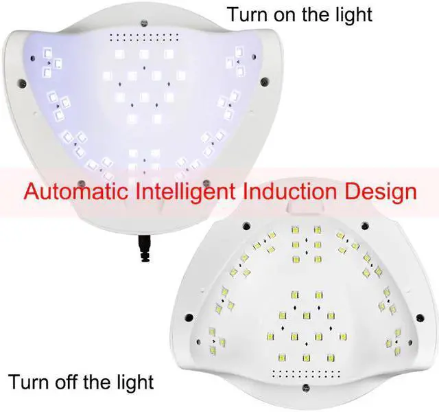 Alt view image 3 of 5 - 84/54/24W Pro UV Lamp LED Nail Lamp Nail Dryer For All Gels Polish Sun Light Infrared Sensing 10/30/60s Timer Smart For Manicure