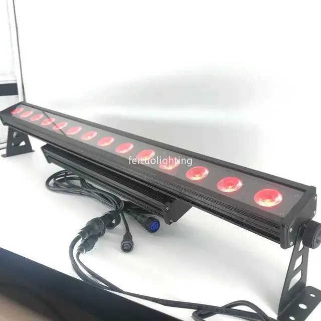 Alt view image 5 of 5 - Dot Control Outdoor Led Wall Washer Light 14x18w RGBWA UV 6in1 IP65 Led Wall Washer Pixel Led Bar Wall Washer Light