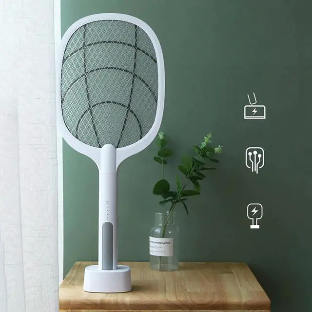 Main image of 3000V Electric Mosquito Swatter Killer Racket 1200mAh USB Rechargeable With UV Lamp Mosquito Insect Fly Kill Trap Bug Zapper