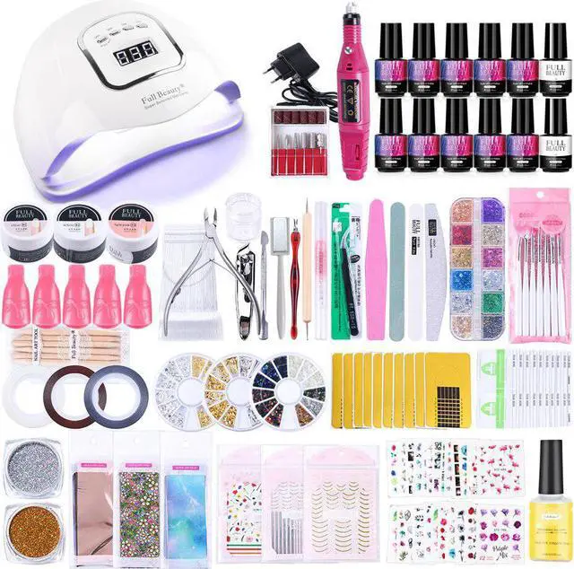 Main image of Manicure Set Nail UV LED Lamp Dryer With 10/8pcs Gel Nail Polish Set Soak Off Electric Drill Machine Nail Art Tools TR1582