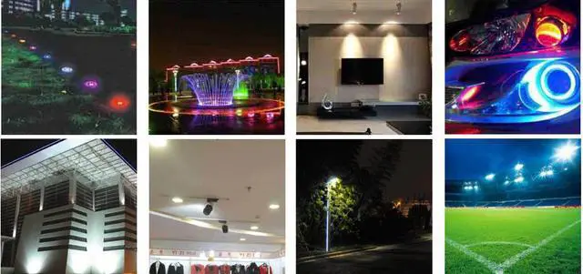 Alt view image 5 of 5 - Power UV Purple LED Chips 365-367nm 370-375nm 380-385nm 385-390nm 390-395nm 400nm 410nm 420nm COB Ultraviolet Lights 3W