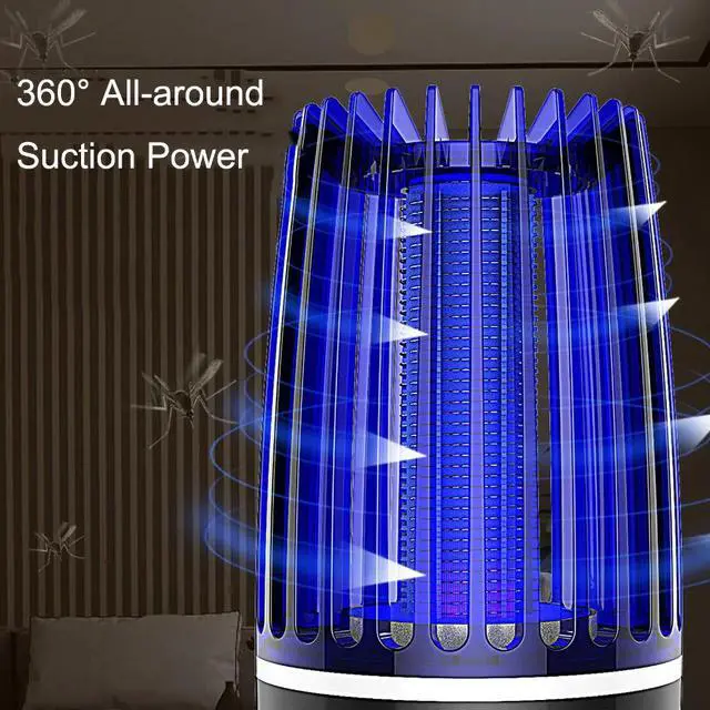 Alt view image 4 of 5 - Electric Photocatalysis Mute Mosquito Insect Bug Zapper Trap Killer LED Lamp Fly Bug Repellent Anti Mosquito UV Night Light