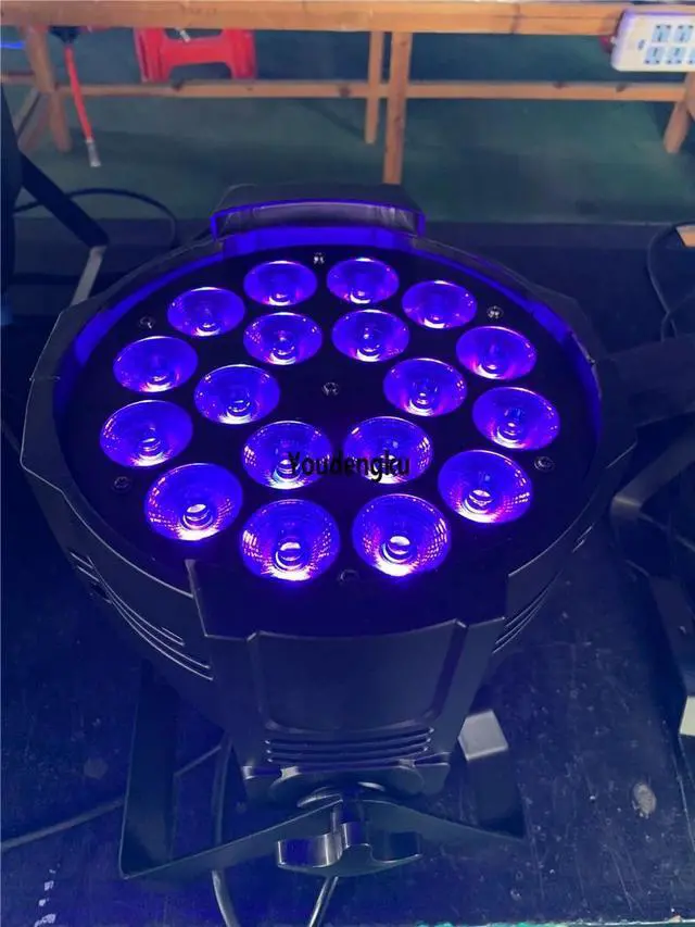 Alt view image 5 of 5 - 16pcs/lot led stage par fixtures 18x18w rgbwa+uv 6 in 1 led par light showtec led par