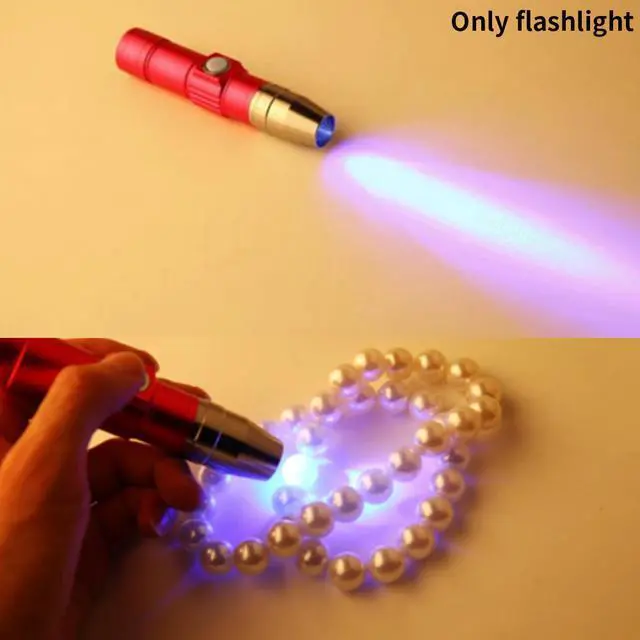 Alt view image 5 of 5 - 365nm Led Jade Multifunctional UV Flashlight Pen USB Rechargeable Tool Portable Blacklight Torch Mini Fluorescer Money Detector