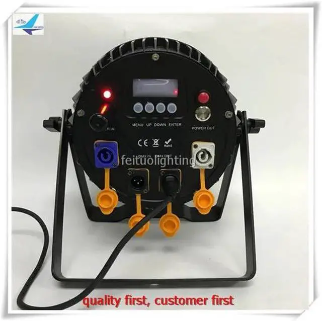 Alt view image 3 of 4 - 6pcs+fly case Black Lights 12W 12LEDs rgbwa UV Par Light by DMX Controller for Body Paint,Fluorescent Poster,Glow in the Dark