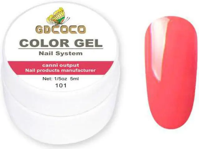 Alt view image 5 of 5 - nail supply nail art manicure pure color nail gel polish canny gel paint soak off led uv gel nails varnish lamp gel color