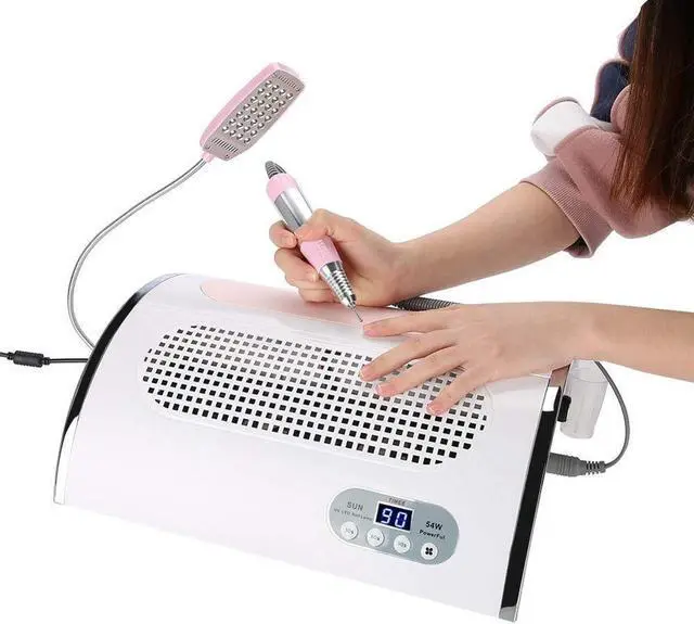Main image of Nail Drill Machine Nail Dust Collector Vacuum LED Lighting 54W UV Lamp 4 in 1 Manicure Tools Nail Art Equipment