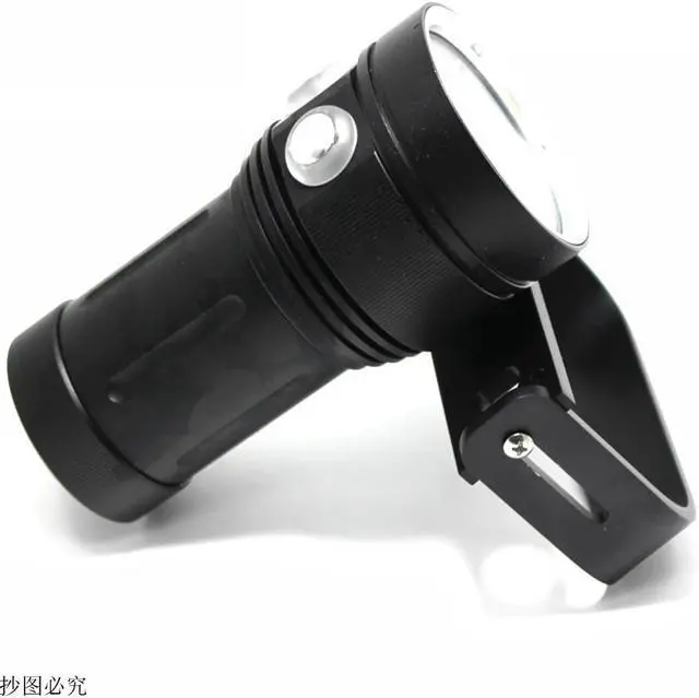 Alt view image 2 of 5 - 8000Lumen 10*XM-L2 LED White Light +4x Red Light+4x UV Light LED Torch Underwater Video Diving Flashlight+18650 Battery+Charger
