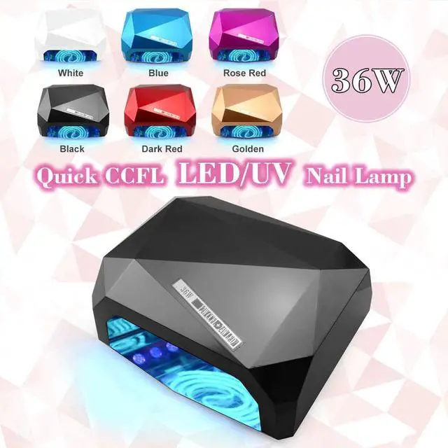 Alt view image 2 of 5 - sensor 36W UV Nail Lamp Nail dryer CCFL Cure Gel Polish Dimond Shape