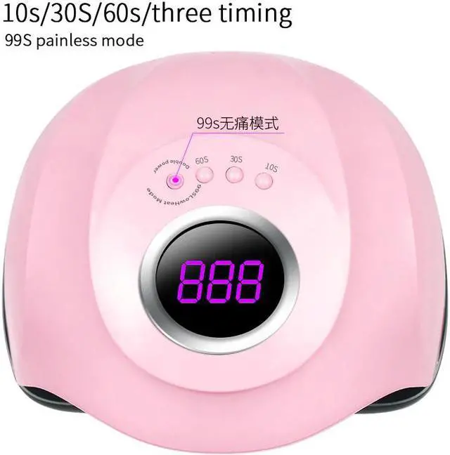 Alt view image 4 of 5 - 6/36/54/180W Nail Lamp mini Nail dryer white pink uv LED lamp Portable Gels Polish Sun Light Nails Lamp for home use Nail Dryers