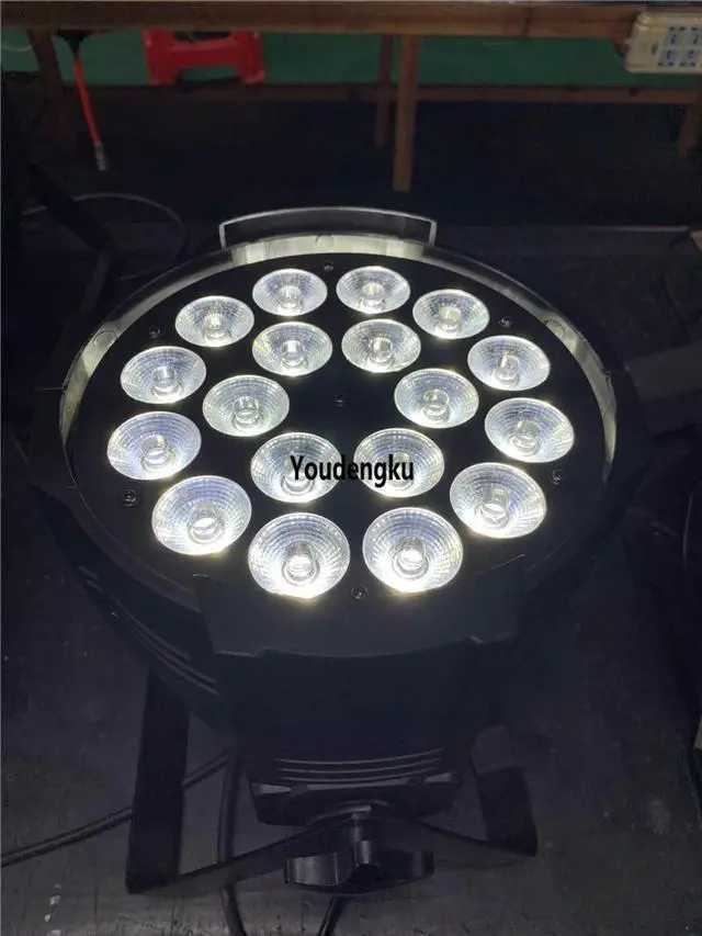Alt view image 2 of 5 - 16pcs/lot led stage par fixtures 18x18w rgbwa+uv 6 in 1 led par light showtec led par