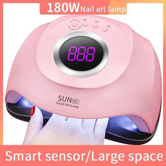 Main image of 180W Gel Lamp Intelligent Induction Phototherapy Lamp Nail Extension Polish Nail Light Therapy Nail Lamp Nail Art Gel Uv Lamp