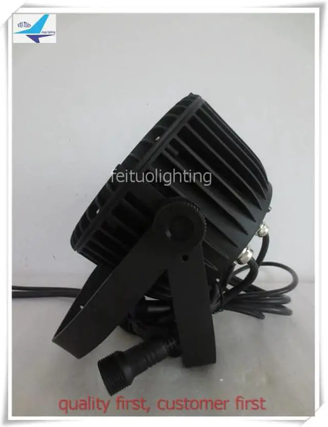 Alt view image 3 of 5 - (Flycase) Outdoor Led Par 7x18w 6in1 RGBWA UV Par Led Waterproof Cast Aluminum Dmx Lyre Wash Led Par IP65 For Wedding Party Show