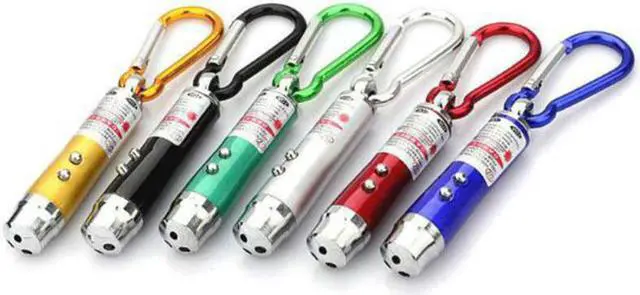 Alt view image 4 of 5 - 1 Pc Outdoor Dangerous Survival Guide Pen 3-in-1 Flashlight Carabiner Mini UV Flashlight Funny Cat Artifact Random Color