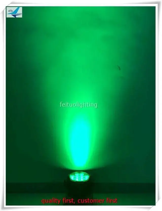 Alt view image 4 of 4 - 6pcs+fly case Black Lights 12W 12LEDs rgbwa UV Par Light by DMX Controller for Body Paint,Fluorescent Poster,Glow in the Dark