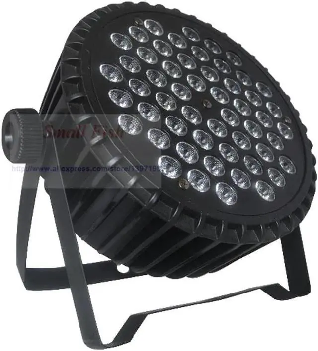 Alt view image 4 of 5 - 4Pcs/Lot DMX Control LED Par 54x3W RGBW/RGBWA/RGBWA-UV Optional LEDs DMX  Channels LED Flat Par Light Professional DJ Equipment