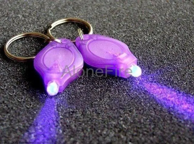 Alt view image 5 of 5 - 365nm Uv LED Mini Keychain light Id Passports Cat Dog pet urine Money Travel Hotel health Ultraviolet Detector Lamp