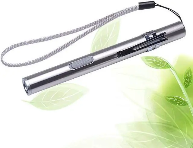 Alt view image 2 of 5 - 1 Pc LED Flashlight USB Rechargeable High-light Pocket Stainless Steel Light Electric Torch for Camping Hiking Fishing Outdoor