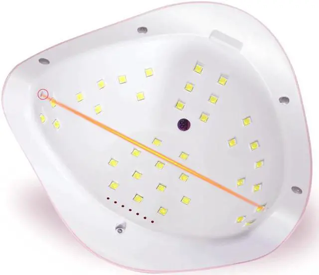 Alt view image 3 of 5 - 110W Gel Lamp Gel Nail Dryer Nail Light Smart Induction Nail Lamp Professional LED Uv Lamp Portable Nail Machine Nail Art Tools