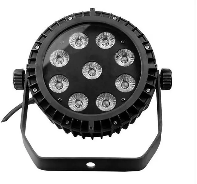 Main image of Waterproof Led Par 9X12W RGBW 9x15W RGBWA 9x18W RGBWA UV 6in1 LED slim Par Can Stage Lighting DJ