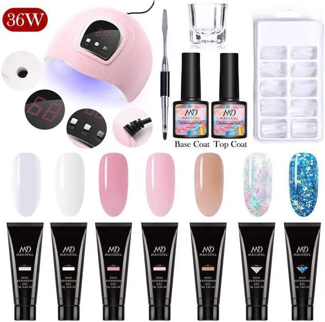 Main image of DOLL UV Gel Set 36W UV Lamp Nail Dryer Gel Acrylic Quick Building Finger Extension Soak Off UV Gel Manicures Set