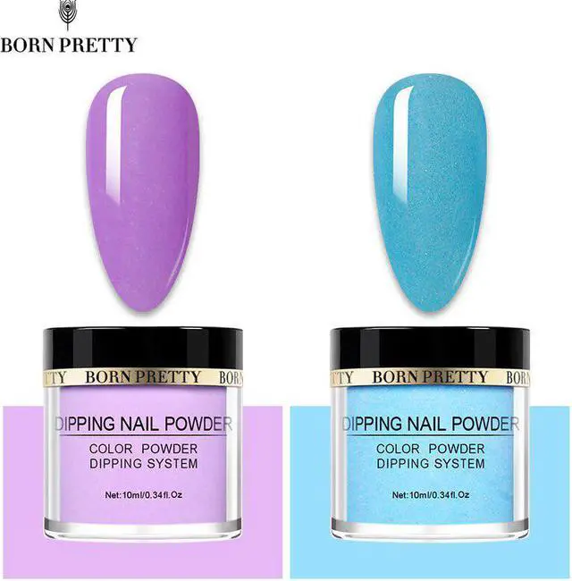 Main image of Fluorescent Dip Nail Powder Set Without UV Lamp Cured Pigment Glitter Powder Dust Nail Art Decorattion 10ml