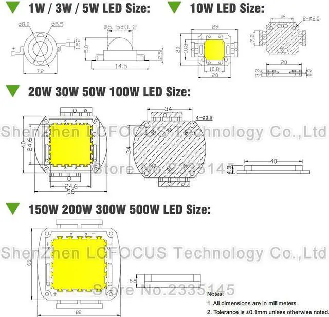 Alt view image 3 of 5 - Power LED COB Chip 1W 3W 5W 10W 20W 30W 50W 100W UV Purple 410nm 415nm DIY 1 3 5 10 20 30 50 100 W Watt Ultraviolet Lights