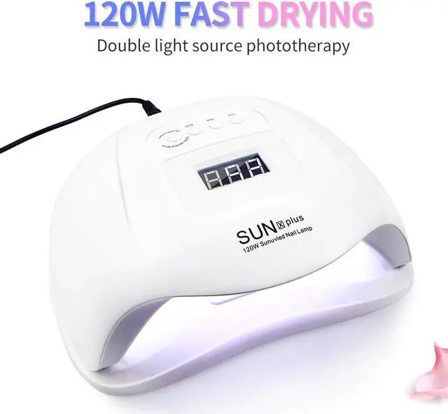 Alt view image 3 of 5 - Set For Nail Kit 120W/80W/54W UV Lamp 10 Color Gel Varnish Set Nail Drill Machine Kit Nail File Tool Nail Extension Set